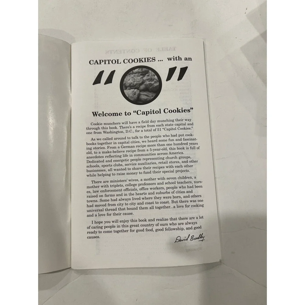 Capitol Cookies Cookbook Fundcraft Publishing Uncle Sam USA State Capital Recipe